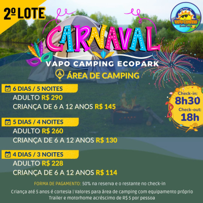 Carnaval - área de camping segundo lote